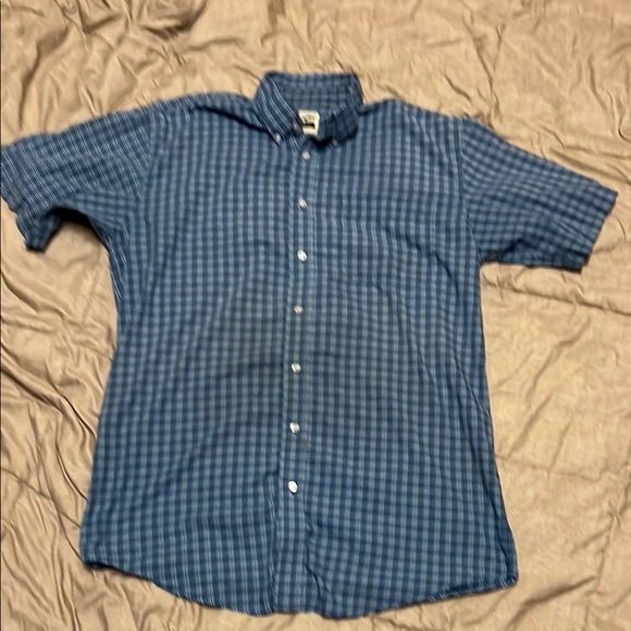 Wrangler Riata Blue Casual Button Down Shirt with Classic Style Large Talk - Picture 1 of 7